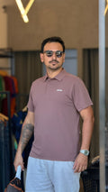 Camiseta Polo AMA SPORT - Marrom