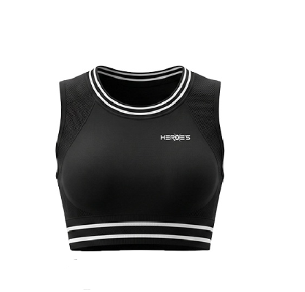 TOP GAME HEROES FEMININO PRETO E BRANCO