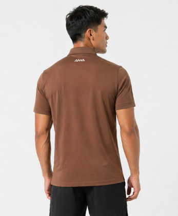Camiseta Polo AMA SPORT - Marrom