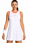 Vestido NOX Team - Branco C/ Vermelho