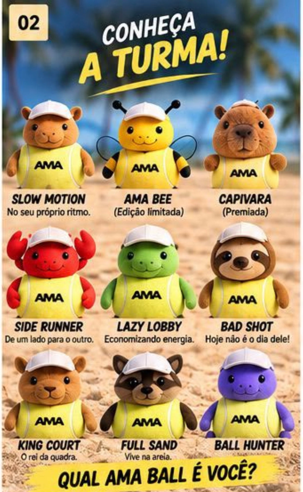 Colecionável AMA Blind Box Zoo Edition