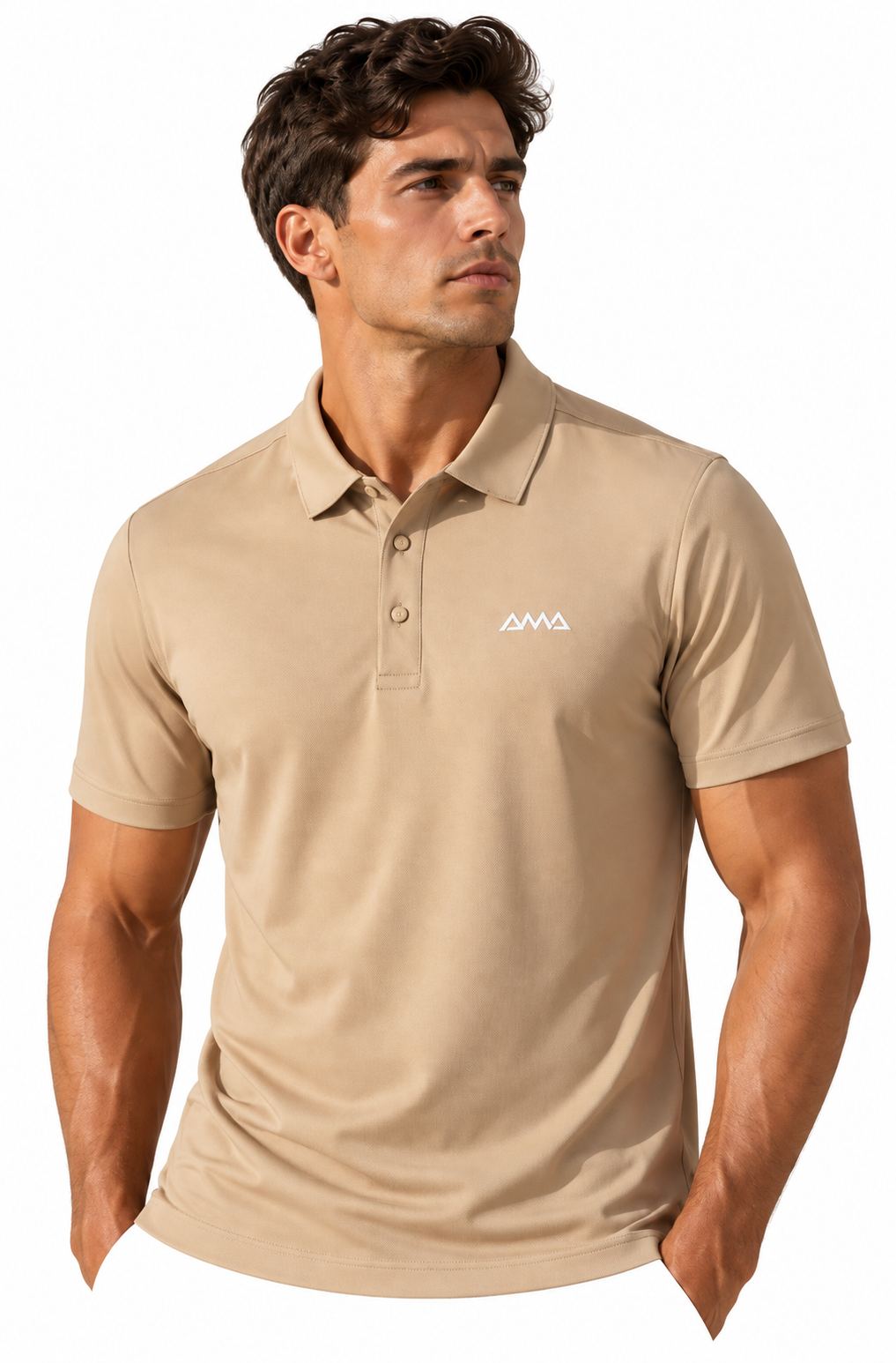 CAMISETA POLO AMA STYLE - BEGE