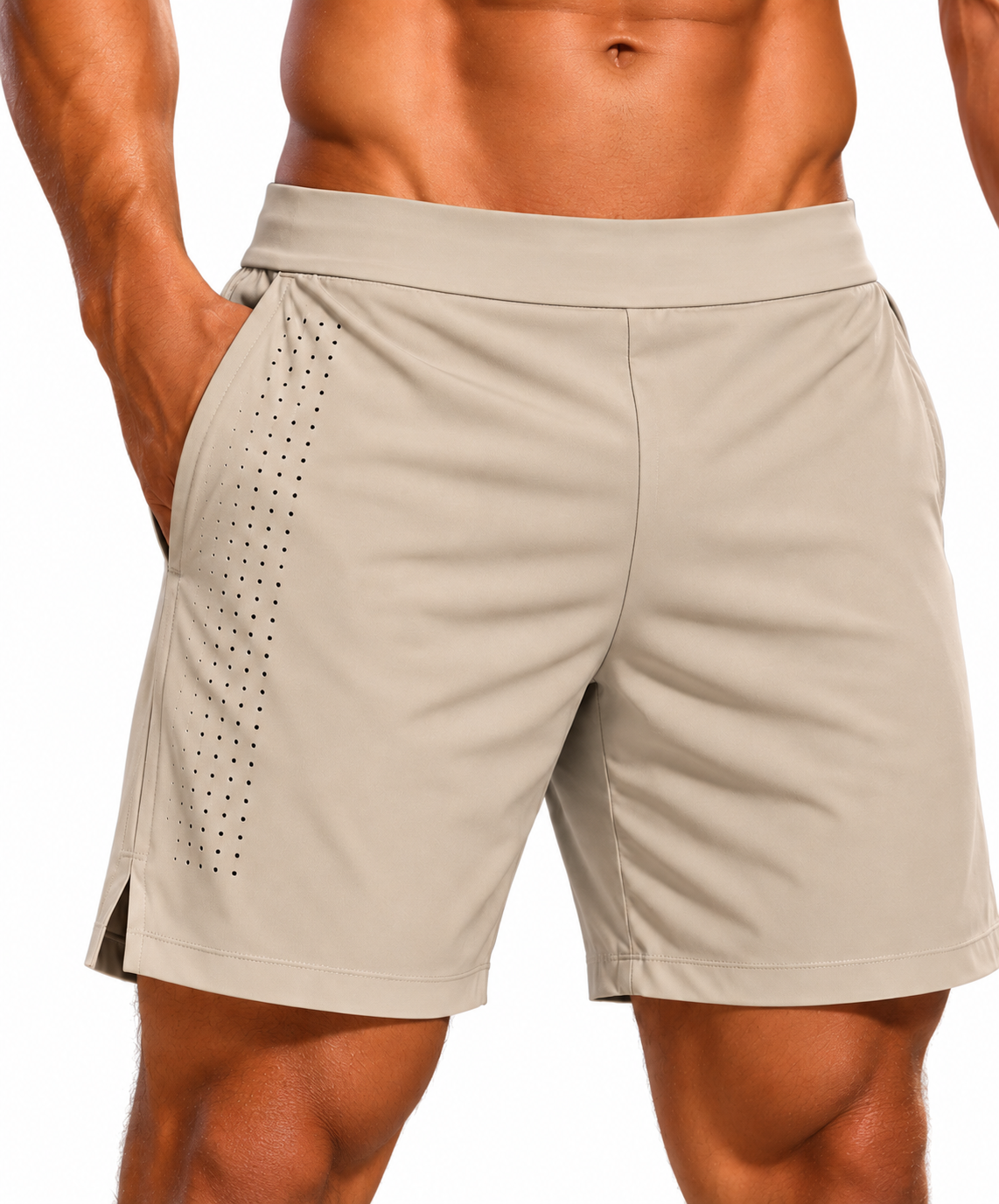 Shorts AMA TECH bege